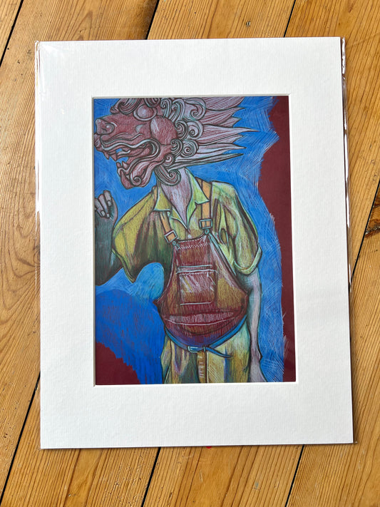 Original Drawing (FARMER GARGOYLE)