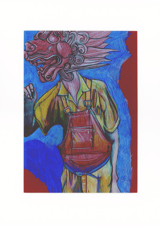 Original Drawing (FARMER GARGOYLE)